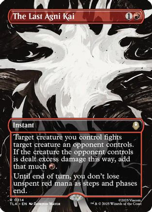 The Last Agni Kai (Borderless) (TLA-314) [Avatar: The Last Airbender] MTG Single Wizards of the Coast