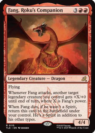 Fang, Roku's Companion (TLE-115) [Avatar: The Last Airbender: Eternal-Legal] Foil MTG Single Wizards of the Coast
