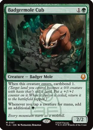 Badgermole Cub (TLA-167) [Avatar: The Last Airbender] Foil MTG Single Wizards of the Coast