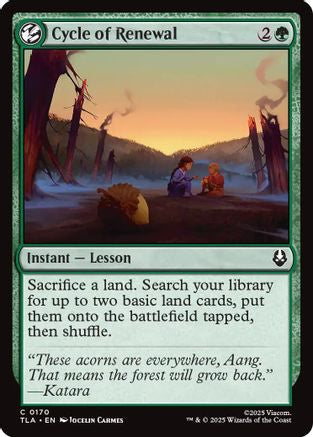 Cycle of Renewal (TLA-170) [Avatar: The Last Airbender] Foil MTG Single Wizards of the Coast