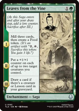 Leaves from the Vine (TLA-185) [Avatar: The Last Airbender] Foil MTG Single Wizards of the Coast