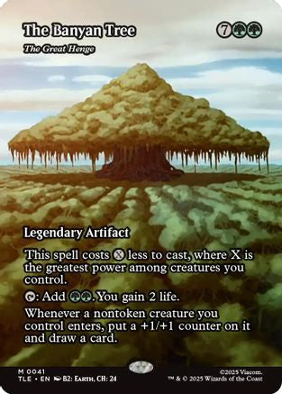 The Banyan Tree - The Great Henge (Borderless) (TLE-041) [Avatar: The Last Airbender: Eternal-Legal] MTG Single Wizards of the Coast