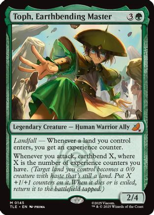 Toph, Earthbending Master (TLE-145) [Avatar: The Last Airbender: Eternal-Legal] MTG Single Wizards of the Coast