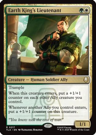 Earth King's Lieutenant (TLA-217) [Avatar: The Last Airbender] Foil MTG Single Wizards of the Coast