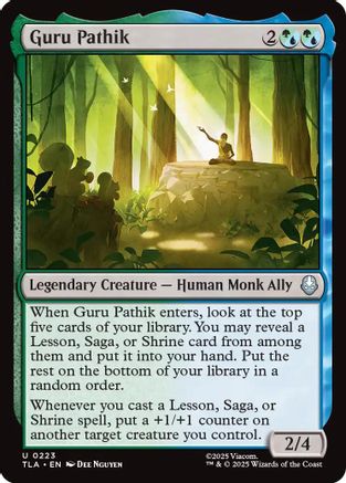 Guru Pathik (TLA-223) [Avatar: The Last Airbender] Foil MTG Single Wizards of the Coast