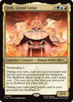 Iroh, Grand Lotus (TLA-227) [Avatar: The Last Airbender] MTG Single Wizards of the Coast
