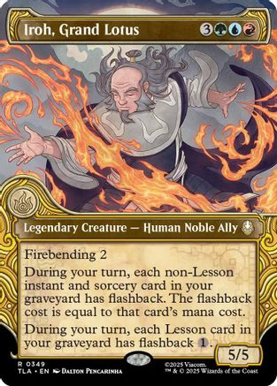 Iroh, Grand Lotus (Showcase) (TLA-349) [Avatar: The Last Airbender] Foil MTG Single Wizards of the Coast