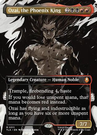 Ozai, the Phoenix King (0311) (Borderless) (TLA-311) [Avatar: The Last Airbender] MTG Single Wizards of the Coast