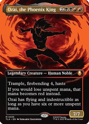 Ozai, the Phoenix King (0335) (Borderless) (TLA-335) [Avatar: The Last Airbender] MTG Single Wizards of the Coast
