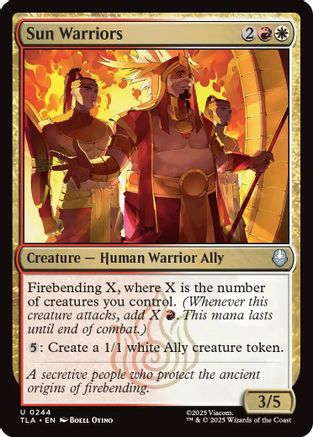 Sun warriors (TLA-244) [Avatar: The Last Airbender] Foil MTG Single Wizards of the Coast