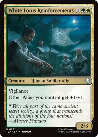 White Lotus Reinforcements (TLA-251) [Avatar: The Last Airbender] Foil MTG Single Wizards of the Coast