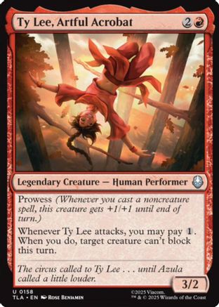 Ty Lee, Artful Acrobat (TLA-158) [Avatar: The Last Airbender] MTG Single Wizards of the Coast