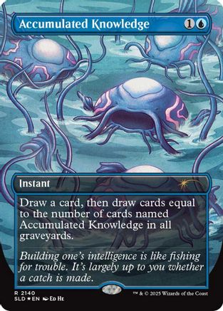 Accumulated Knowledge (SLD-2140) [Secret Lair] Drop Series Foil MTG Single Wizards of the Coast