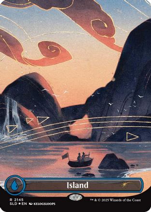 Island (2145) (SLD-2145) [Secret Lair] Drop Series Foil MTG Single Wizards of the Coast