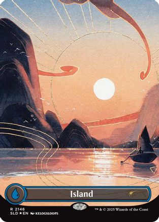 Island (2146) (SLD-2146) [Secret Lair] Drop Series Foil MTG Single Wizards of the Coast