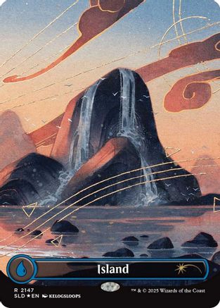 Island (2147) (SLD-2147) [Secret Lair] Drop Series Foil MTG Single Wizards of the Coast