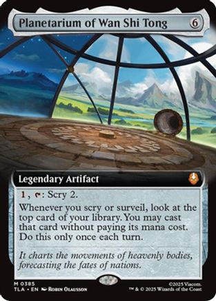 Planetarium of Wan Shi Tong (Extended Art) (TLA-385) [Avatar: The Last Airbender] MTG Single Wizards of the Coast