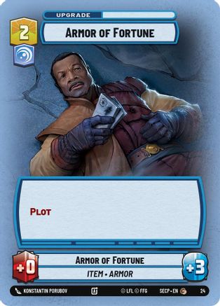 Armor of Fortune (Foil) [Secrets of Power Weekly Play Promos] Star Wars: Unlimited Single Disney