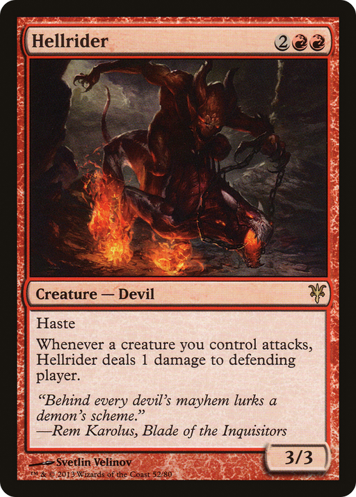 Hellrider (DDK-052) [Misc] Duel Decks: Sorin vs. Tibalt MTG Single Wizards of the Coast