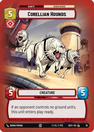 Corellian Hounds (Foil) [Secrets of Power Weekly Play Promos] Star Wars: Unlimited Single Disney