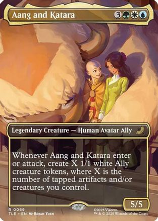 Aang and Katara (TLE-069) [Avatar: The Last Airbender: Eternal-Legal] Foil MTG Single Wizards of the Coast