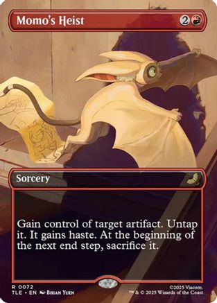 Momo's Heist (Borderless) (TLE-072) [Avatar: The Last Airbender: Eternal-Legal] MTG Single Wizards of the Coast