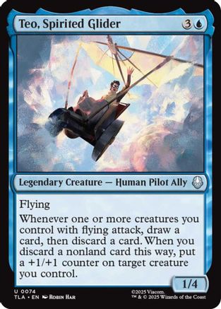 Teo, Spirited Glider (TLA-074) [Avatar: The Last Airbender] MTG Single Wizards of the Coast