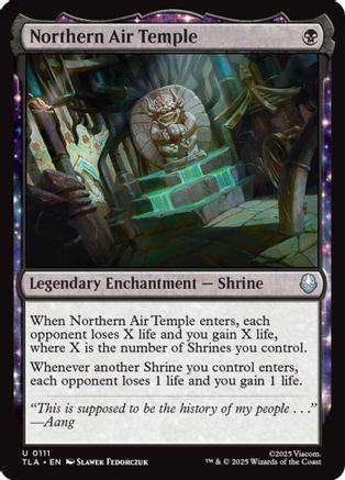 Northern Air Temple (TLA-111) [Avatar: The Last Airbender] Foil MTG Single Wizards of the Coast