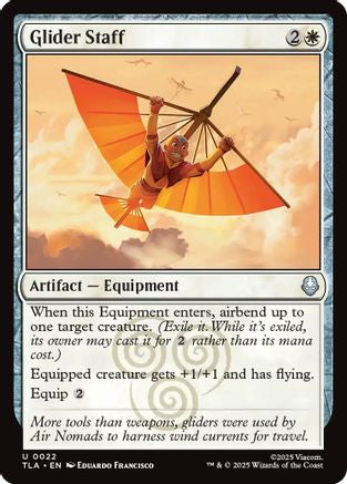 Glider Staff (TLA-022) [Avatar: The Last Airbender] Foil MTG Single Wizards of the Coast