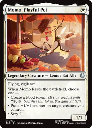Momo, Playful Pet (TLA-030) [Avatar: The Last Airbender] Foil MTG Single Wizards of the Coast