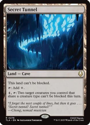 Secret Tunnel (TLA-278) [Avatar: The Last Airbender] Foil MTG Single Wizards of the Coast
