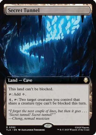 Secret Tunnel (Extended Art) (TLA-392) [Avatar: The Last Airbender] MTG Single Wizards of the Coast