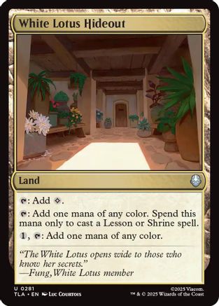 White Lotus Hideout (TLA-281) [Avatar: The Last Airbender] MTG Single Wizards of the Coast