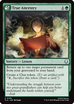 True Ancestry (TLA-199) [Avatar: The Last Airbender] MTG Single Wizards of the Coast