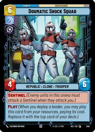 Dogmatic Shock Squad (Foil) (546) [Secrets of Power] Foil Star Wars: Unlimited Single Disney