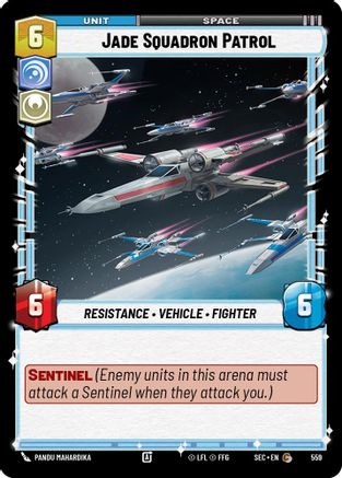 Jade Squadron Patrol (Foil) (559) [Secrets of Power] Foil Star Wars: Unlimited Single Disney