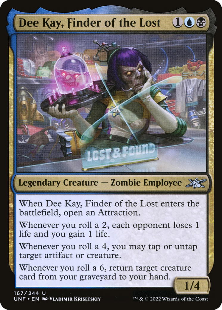 Dee Kay, Finder of the Lost (UNF-167) [Unfinity] Foil MTG Single Wizards of the Coast