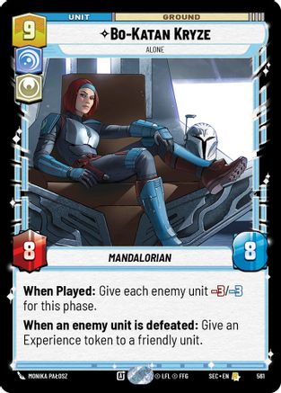 Bo-Katan Kryze - Alone (Foil) (561) [Secrets of Power] Foil Star Wars: Unlimited Single Disney