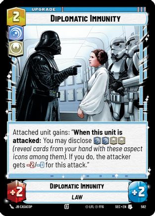 Diplomatic Immunity (Foil) (562) [Secrets of Power] Foil Star Wars: Unlimited Single Disney