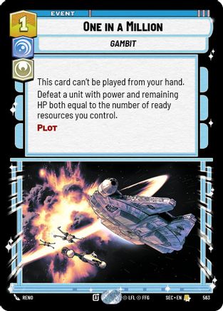 One in a Million (Foil) (563) [Secrets of Power] Foil Star Wars: Unlimited Single Disney