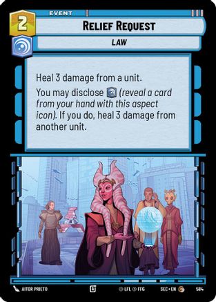Relief Request (Foil) (584) [Secrets of Power] Foil Star Wars: Unlimited Single Disney