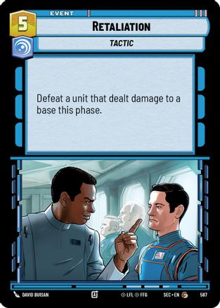 Retaliation (Foil) (587) [Secrets of Power] Foil Star Wars: Unlimited Single Disney