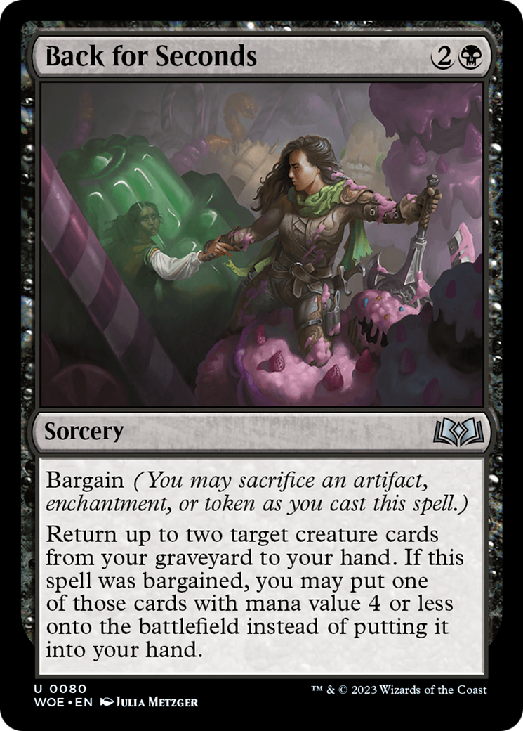Back for Seconds (WOE-080) [Wilds of Eldraine] Foil MTG Single Wizards of the Coast
