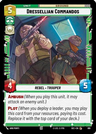 Dressellian Commandos (Foil) (610) [Secrets of Power] Foil Star Wars: Unlimited Single Disney