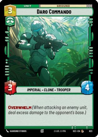 Daro Commando (Foil) (623) [Secrets of Power] Foil Star Wars: Unlimited Single Disney