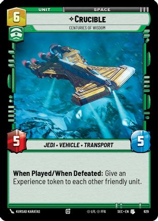 Crucible - Centuries of Wisdom (Foil) (629) [Secrets of Power] Foil Star Wars: Unlimited Single Disney