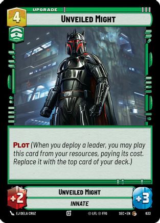 Unveiled Might (Foil) (633) [Secrets of Power] Foil Star Wars: Unlimited Single Disney