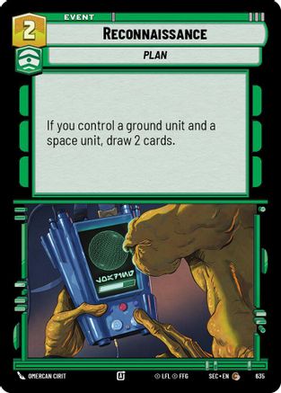 Reconnaissance (Foil) (635) [Secrets of Power] Foil Star Wars: Unlimited Single Disney