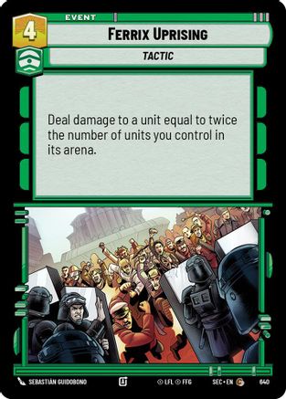 Ferrix Uprising (Foil) (640) [Secrets of Power] Foil Star Wars: Unlimited Single Disney