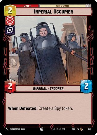 Imperial Occupier (Foil) (642) [Secrets of Power] Foil Star Wars: Unlimited Single Disney